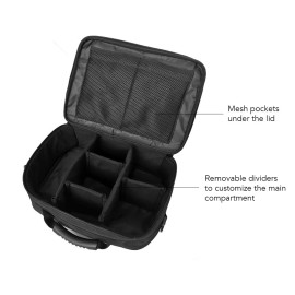 Fishing Tackle Bag Water Resistant Fishing Storage Bag Crossbody Shoulder Bag Handbag with Removable Dividers