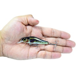 68mm 6.9g Fishing Minnow Lures 3D Lifelike Artificial Hard Fishing Sinking Bait Crankbait Swimbait Lure with Treble Hooks