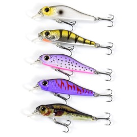 68mm 6.9g Fishing Minnow Lures 3D Lifelike Artificial Hard Fishing Sinking Bait Crankbait Swimbait Lure with Treble Hooks