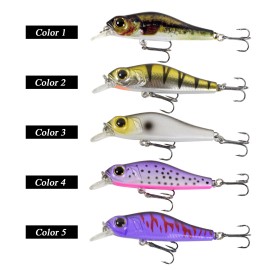 68mm 6.9g Fishing Minnow Lures 3D Lifelike Artificial Hard Fishing Sinking Bait Crankbait Swimbait Lure with Treble Hooks