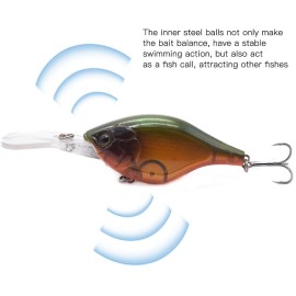 4.3in / 0.8oz Bionic Fishing Lure Hard Body Floating Bait Fishing Bass Lure  Fishing Lure Artificial Bait Lifelike   Crankbait Hooks Fishing Tackle