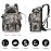 Fishing Tackle Backpack with 3 Fishing Tackle Trays Boxes Waterproof Fishing Tackle Storage Bag Organizer