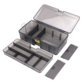Double Layer Fishing Box Lure Case Portable Fishing Storage Bucket Waterproof Fishing Bait Box Fishing Tool Case Bait Container