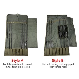 Fishing Rod Bag Fishing Pole Storage Bag Case Fishing Gear Organizer Carrier Bag for Travel Carp Fishing