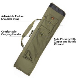 Fishing Rod Bag Fishing Pole Storage Bag Case Fishing Gear Organizer Carrier Bag for Travel Carp Fishing