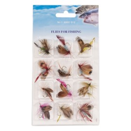12pcs Fly Fishing Flies Kit Fly Fishing Lures Assortment Kit