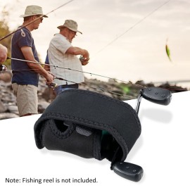Fishing Reel Cover Protective Case Pouch Storage Bag for Baitcasting Trolling Reel Raft Fishing Reel