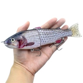 7.5in / 2.3oz Trout Bait  Fishing Lure 2-segment Hard Body Lure Sinking Lure with Treble Hook Lifelike Crankbait Artificial Fishing Lure