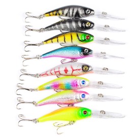 Fishing Lures Set Artificial Hard Bait Bionic Fishing Lure Minnow Bait Swimbait Crankbait Lures