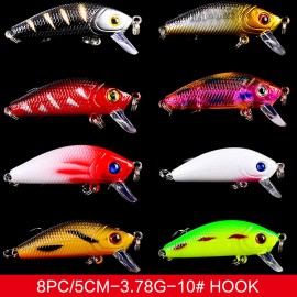 Fishing Lures Set Artificial Hard Bait Bionic Fishing Lure Minnow Bait Swimbait Crankbait Lures