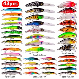 Fishing Lures Set Artificial Hard Bait Bionic Fishing Lure Minnow Bait Swimbait Crankbait Lures