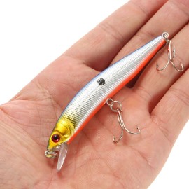 10PCS Minnow Hooks Plastic Fishing Lures Baits Crank Bait Set Fish Lure Wobbler Hard Baits