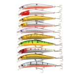 10PCS Minnow Hooks Plastic Fishing Lures Baits Crank Bait Set Fish Lure Wobbler Hard Baits