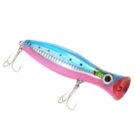 4.7IN Big Popper Lure Bait Hard Baits Fishing Lure Baits Topwater Bait with High Carbon Steel Hooks