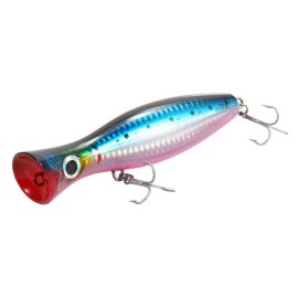 4.7IN Big Popper Lure Bait Hard Baits Fishing Lure Baits Topwater Bait with High Carbon Steel Hooks