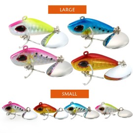3cm / 10g Lifelike Fishing Lure Swimbait VIB Hard Bait Fish Treble Hook Tackle