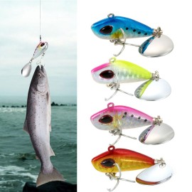 3cm / 10g Lifelike Fishing Lure Swimbait VIB Hard Bait Fish Treble Hook Tackle