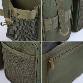 Multifunctional Fishing Backpack with Tackle Box Fishing Gear Utility Storage Shoulder Bag