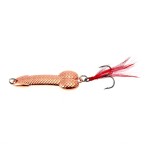 3g / 7g / 11g / 15g Fishing LureTriple Hooks Spoon Lure Fishing Bait with Reflective Feather Tail Carp Fishing Tackles