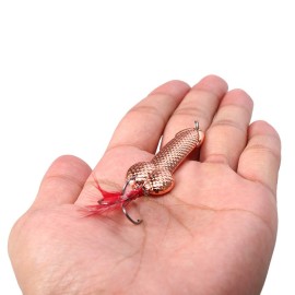 3g / 7g / 11g / 15g Fishing LureTriple Hooks Spoon Lure Fishing Bait with Reflective Feather Tail Carp Fishing Tackles