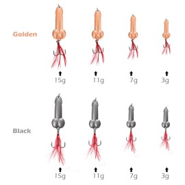3g / 7g / 11g / 15g Fishing LureTriple Hooks Spoon Lure Fishing Bait with Reflective Feather Tail Carp Fishing Tackles
