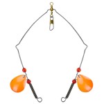 Anti-tangle Steel Wire Balance Bracket Sea Fishing String Rig with Swivel Sequins