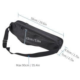 Portable Fishing Rod Bag 50CM Fishing Pole Carry Bag Fishing Tackle Tool Holder Fishing Gears Organizer Storage Bag