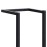 Towel Rack Black 25x20x95 cm Iron