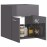 Sink Cabinet High Gloss Grey 41x38.5x46 cm Chipboard