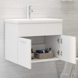 Sink Cabinet White 60x38.5x46 cm Chipboard