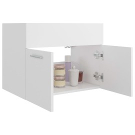 Sink Cabinet White 60x38.5x46 cm Chipboard