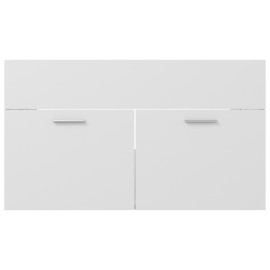 Sink Cabinet White 80x38.5x46 cm Chipboard