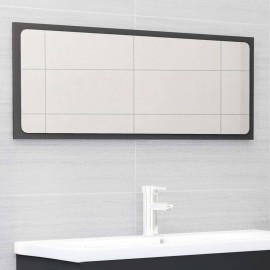 2 Piece Bathroom Furniture Set Grey Chipboard