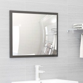 2 Piece Bathroom Furniture Set Grey Chipboard