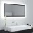 LED Bathroom Mirror High Gloss Black 90x8.5x37 cm Chipboard