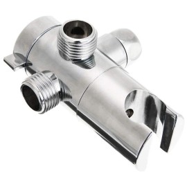 3-Way Shower Head Diverter Mount Combo Shower Arm Mounted Valve Fixer Bracket