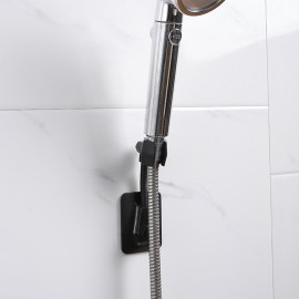 Shower Head Holder 360° Rotating Hose Base Adjustable Bracket Punch-free Bathroom Accessory