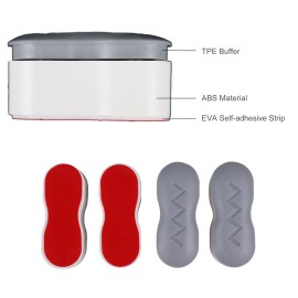 4PCS Toilet Seat Buffers Seat Bumpers Self-Adhesive Toilet Seat Stoppers Toilet Lid Seat Buffer Spacers for Bidet Attachment