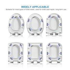 4PCS Toilet Seat Buffers Seat Bumpers Self-Adhesive Toilet Seat Stoppers Toilet Lid Seat Buffer Spacers for Bidet Attachment