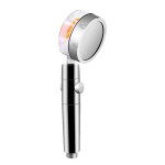 Propeller Pressurization Showerhead, Handheld High Pressure Shower Turbocharged Water Saving Small Barbarian Shower Left and Right 360° Rotatable