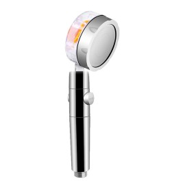 Propeller Pressurization Showerhead, Handheld High Pressure Shower Turbocharged Water Saving Small Barbarian Shower Left and Right 360° Rotatable