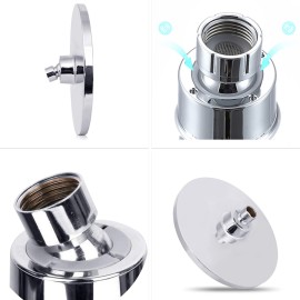 9 Inch Round Rain Showerhead G1/2 High Pressure Shower Head Bathroom Swivel Shower Head Ultra Thin Bath Rain Shower Head Replacement