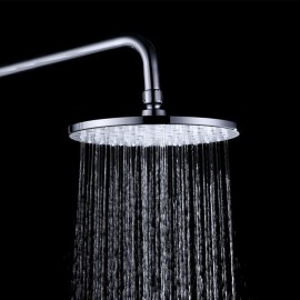 9 Inch Round Rain Showerhead G1/2 High Pressure Shower Head Bathroom Swivel Shower Head Ultra Thin Bath Rain Shower Head Replacement