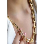 Golden Trendy Link Necklace