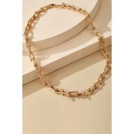 Golden Trendy Link Necklace
