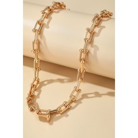 Golden Trendy Link Necklace