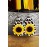Leopard Print Sunflower PU Leather Earrings