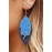 Sequin Leopard Multilayered Leather Earring