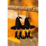Halloween Witch Hat Alloy Earrings