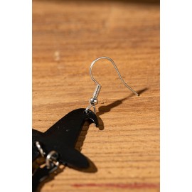 Halloween Witch Hat Alloy Earrings